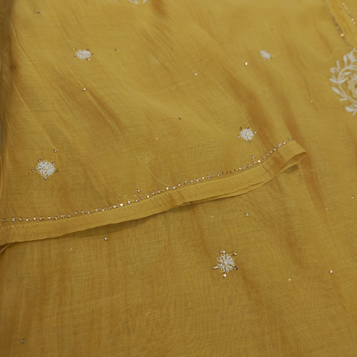 Nigar - Mul Chanderi Kurta Purple Mustard