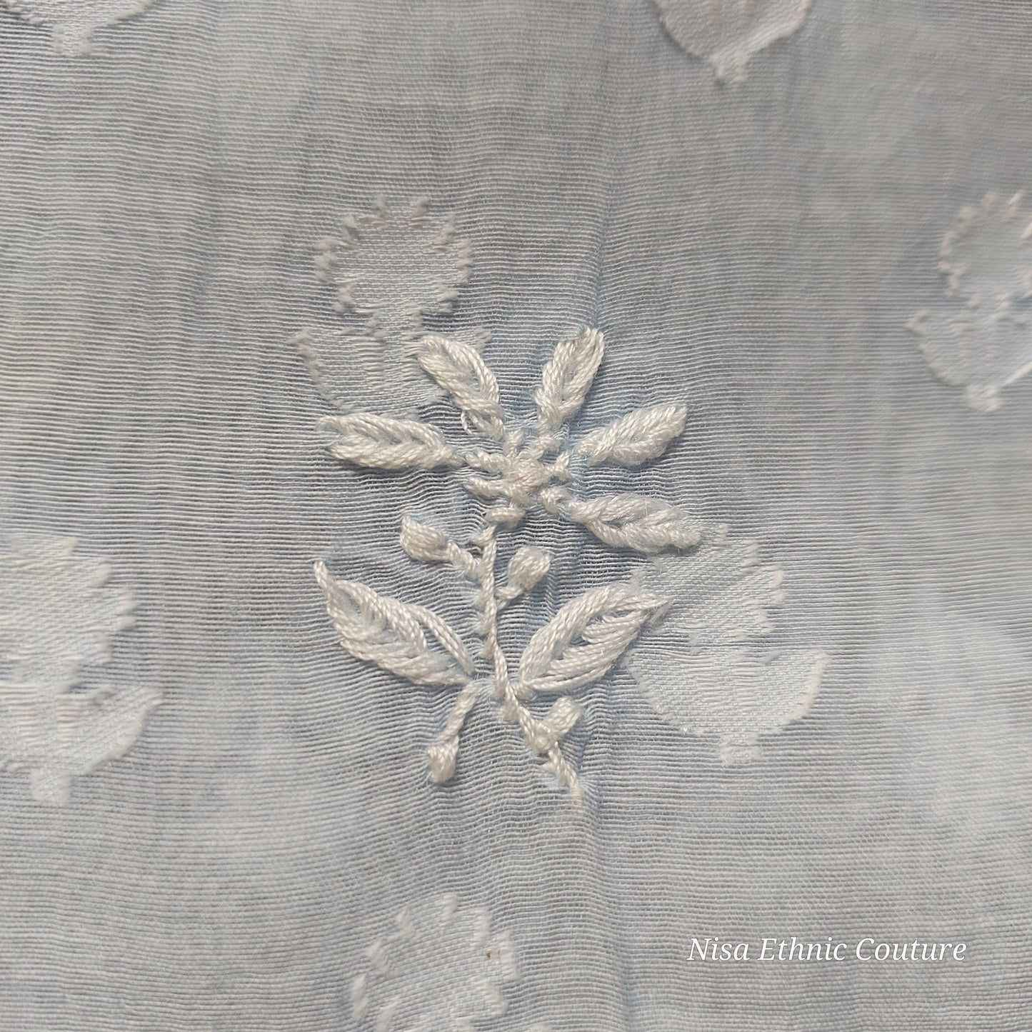 Handloom cotton chikankari kurta and dupatta