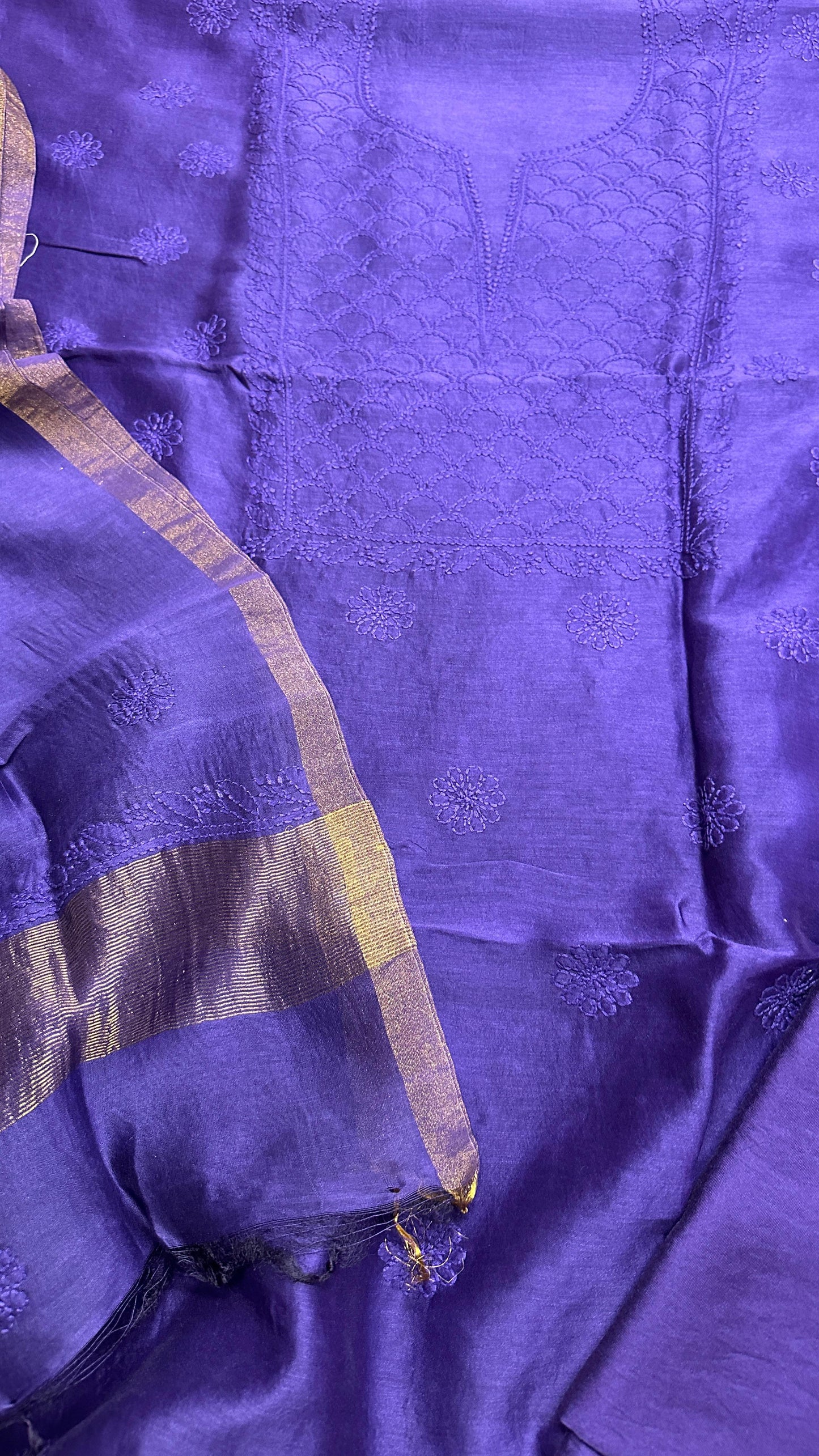 Pure Chanderi Silk Set