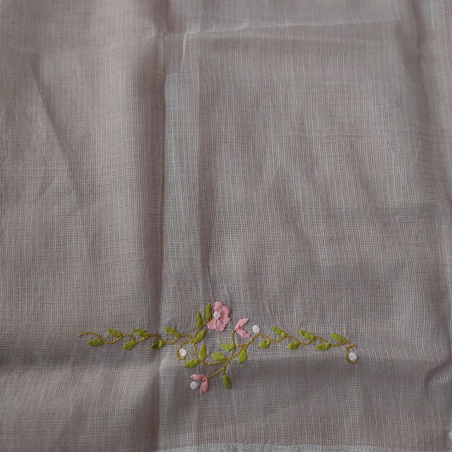 Kota Doriya Applique Phool Patti
