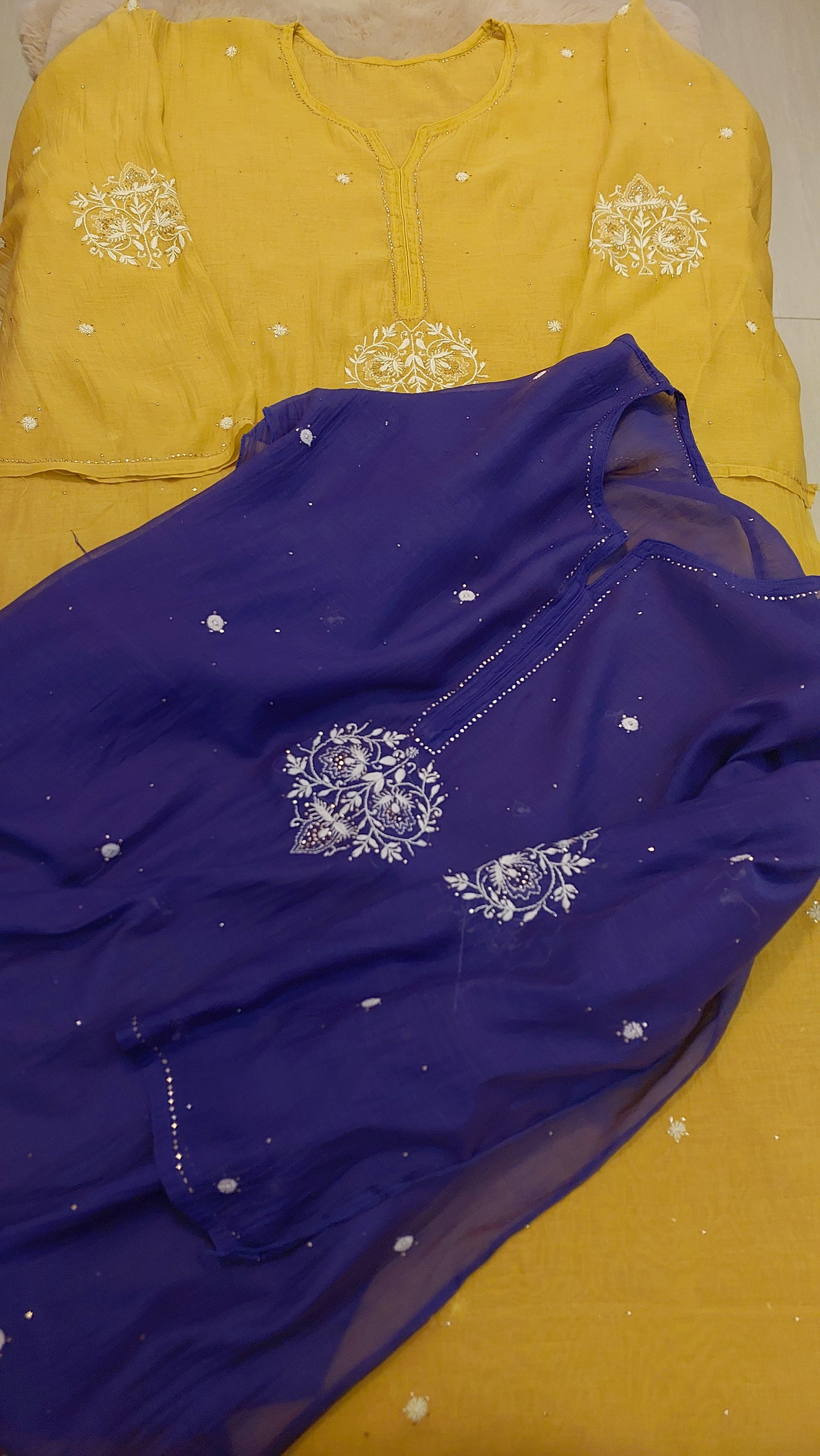 Nigar - Mul Chanderi Kurta Purple