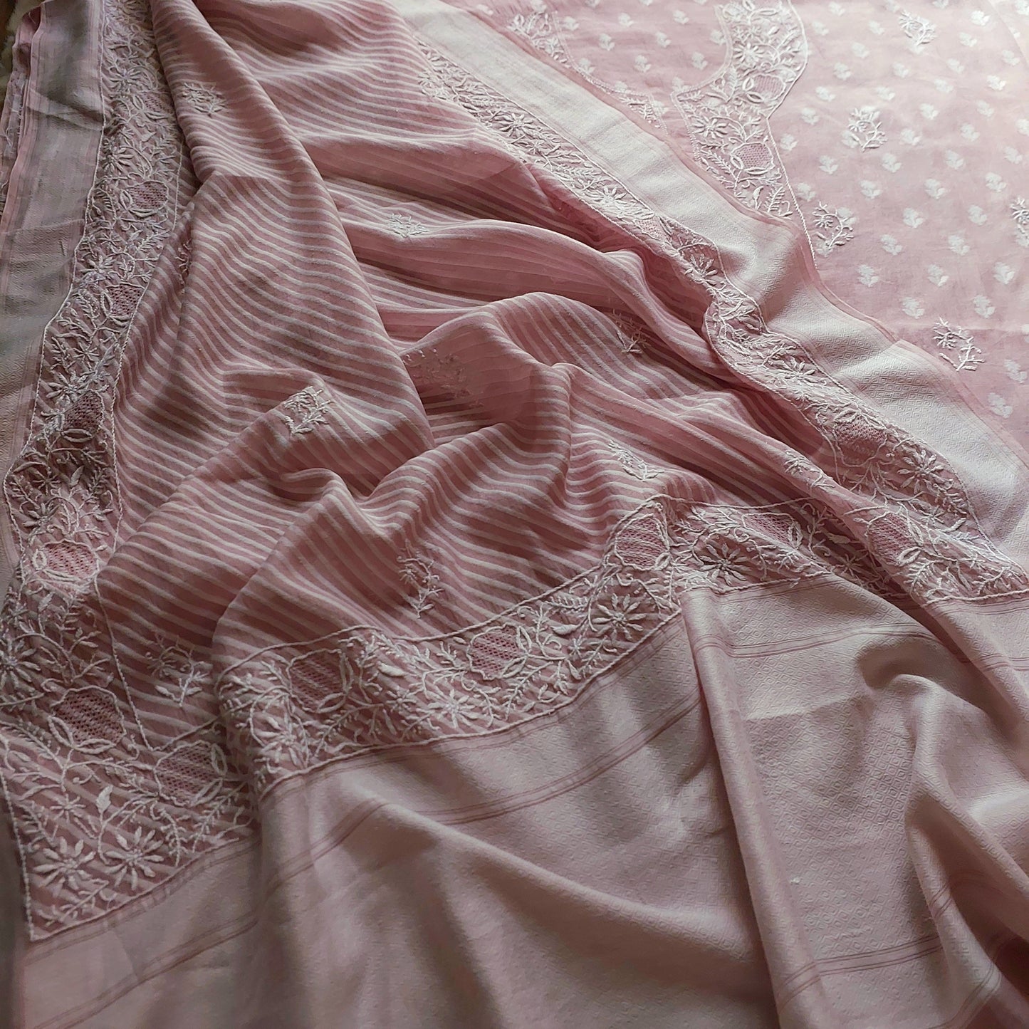 Handloom Cotton Chikankari Suit