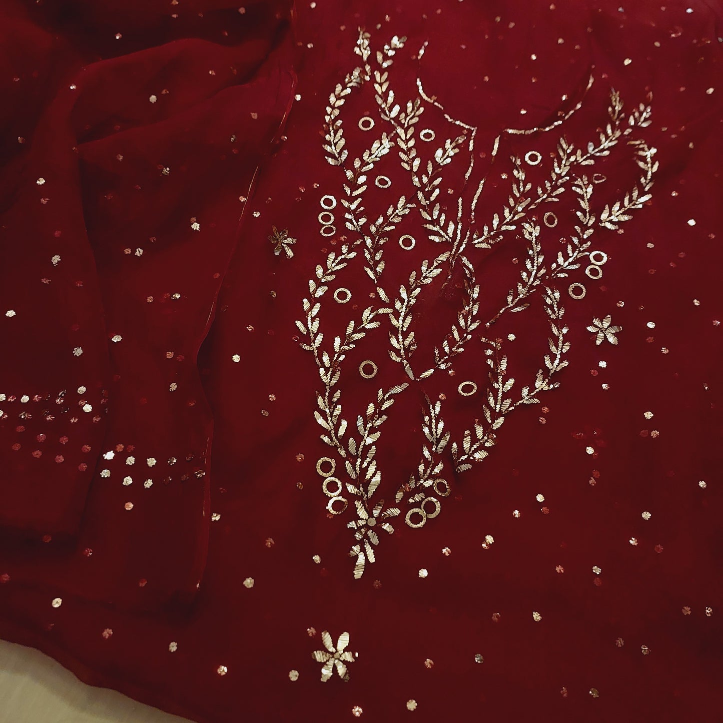 Pure Organza Mukaish Suit