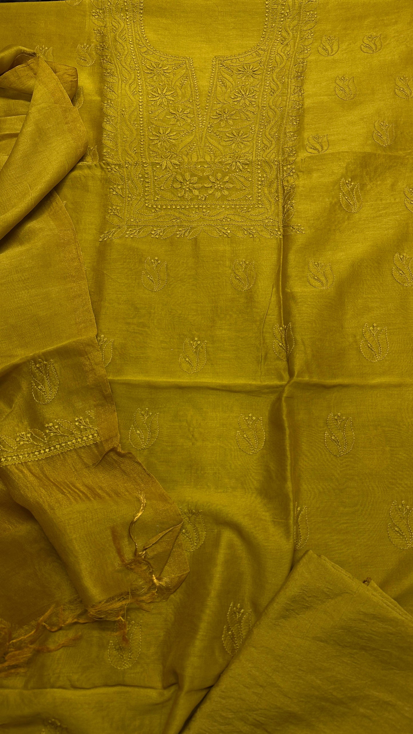 Pure Chanderi Silk Set