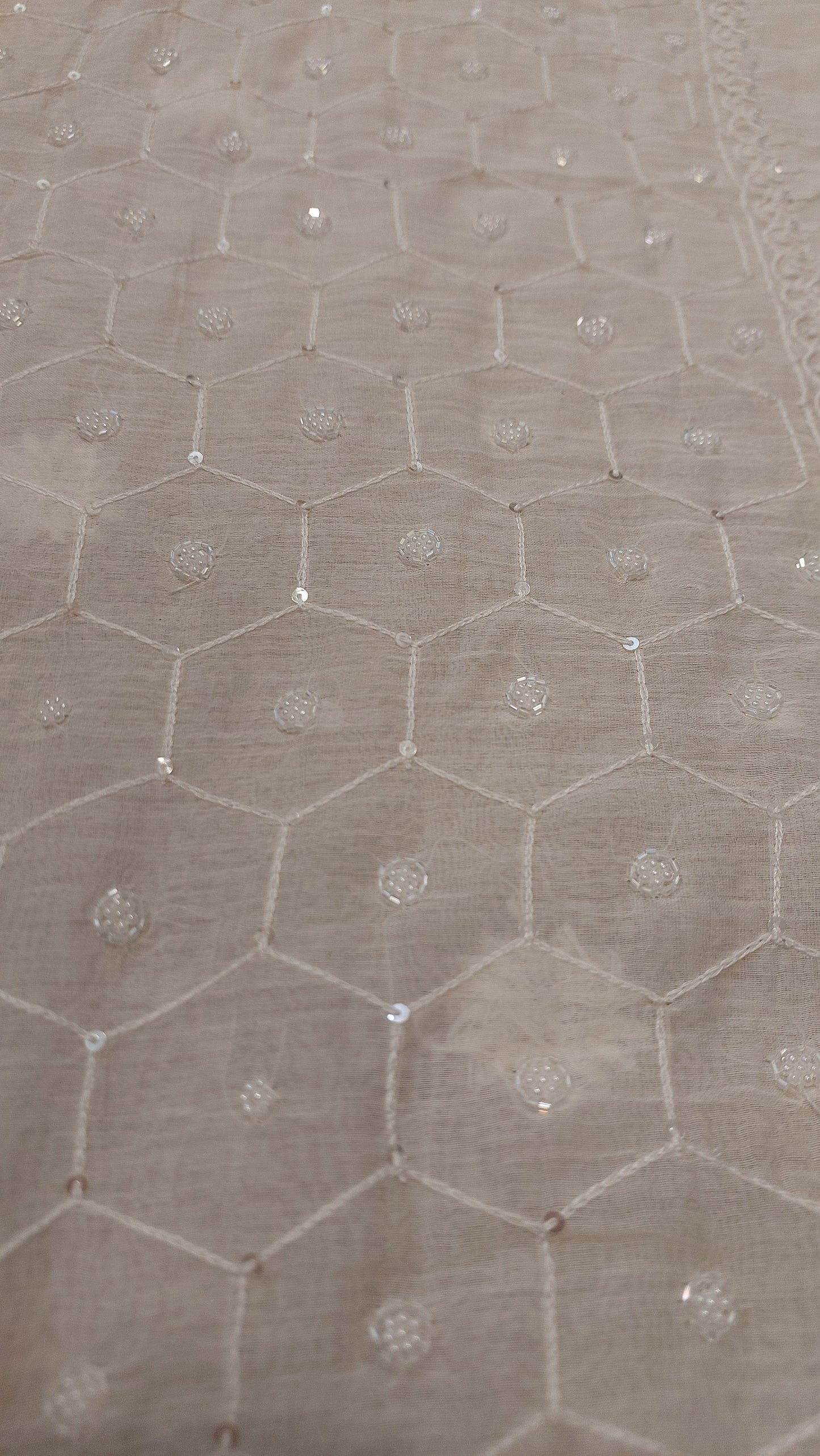 Mul Chanderi Chikankari Suit