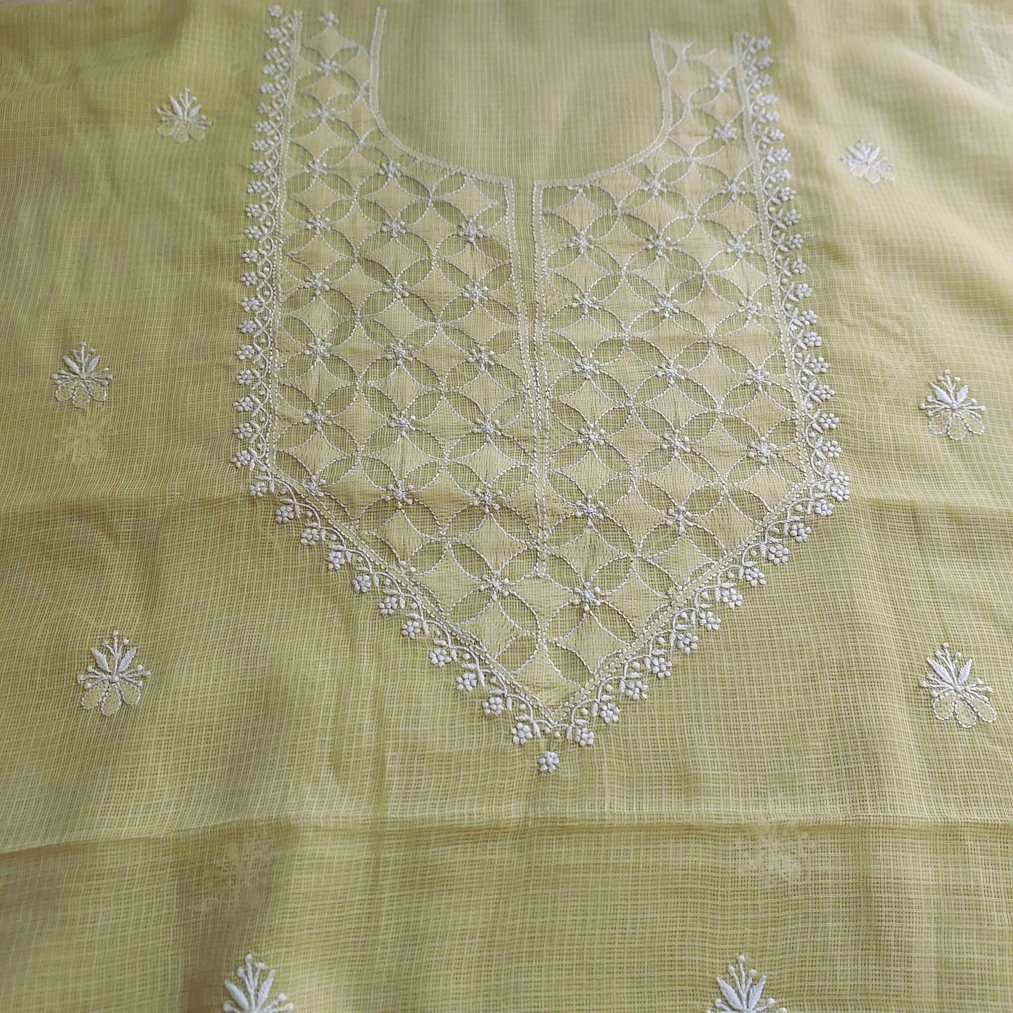 Kota doriya chikankari kurta dupatta suit