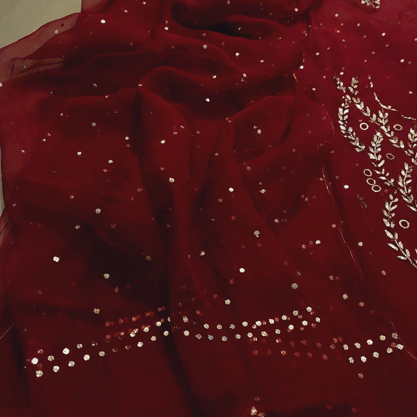 Pure Organza Mukaish Suit