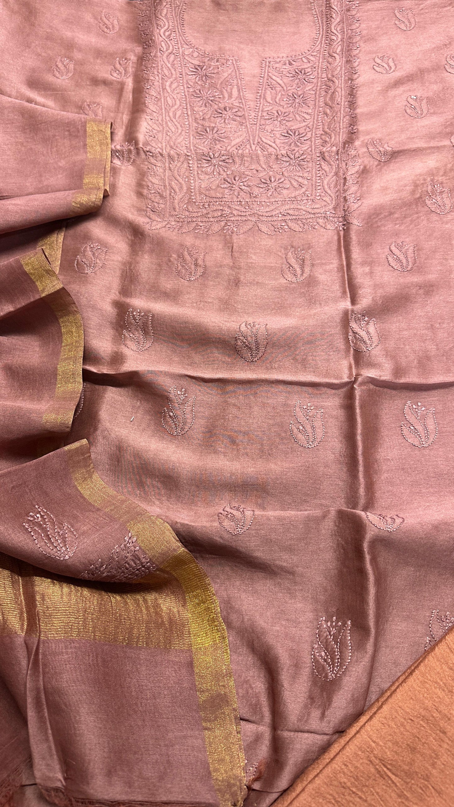 Pure Chanderi Silk Set