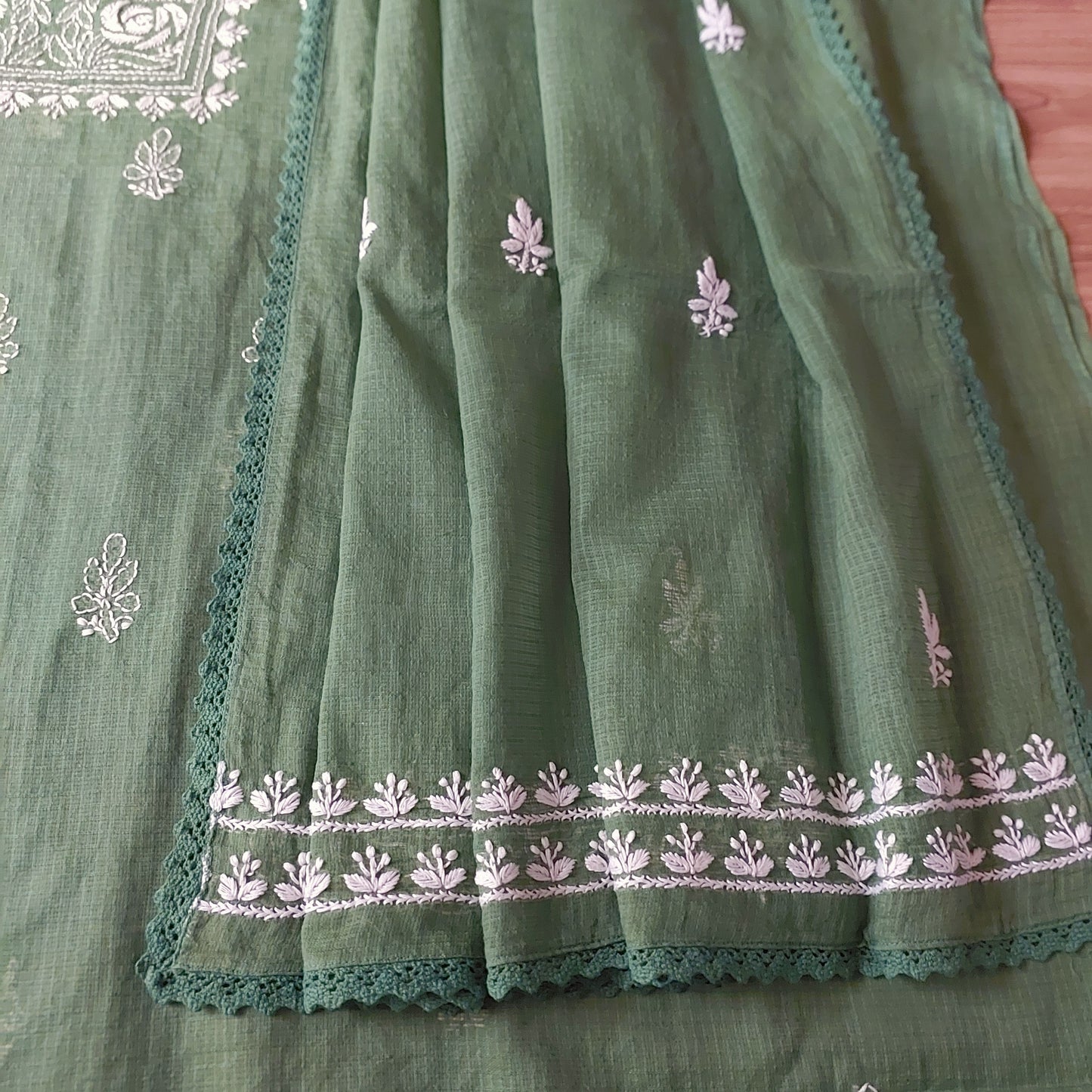 Kota Doriya Rose Chikankari