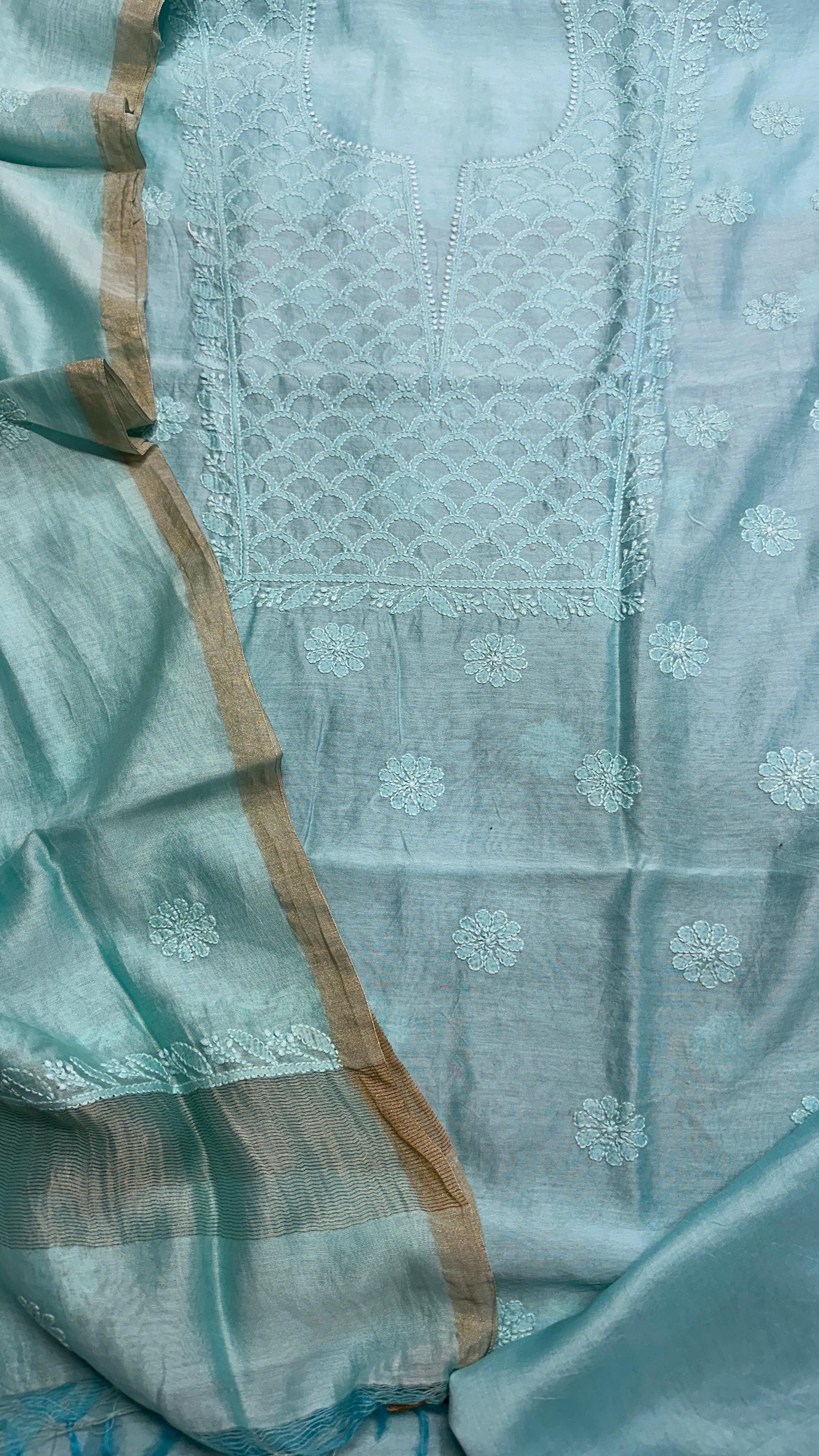 Pure Chanderi Silk Set
