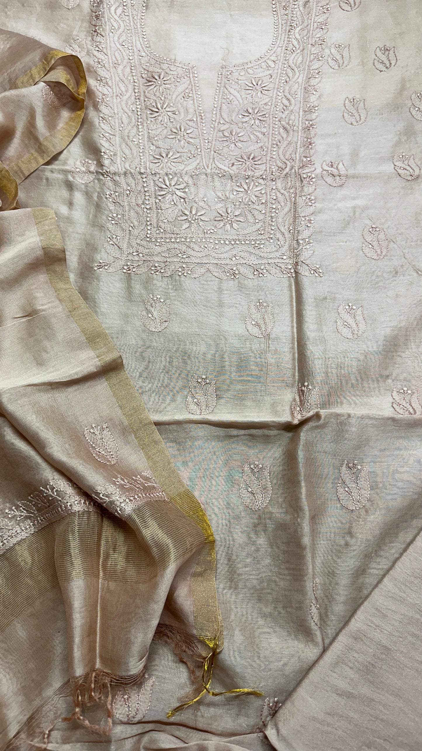 Pure Chanderi Silk Set