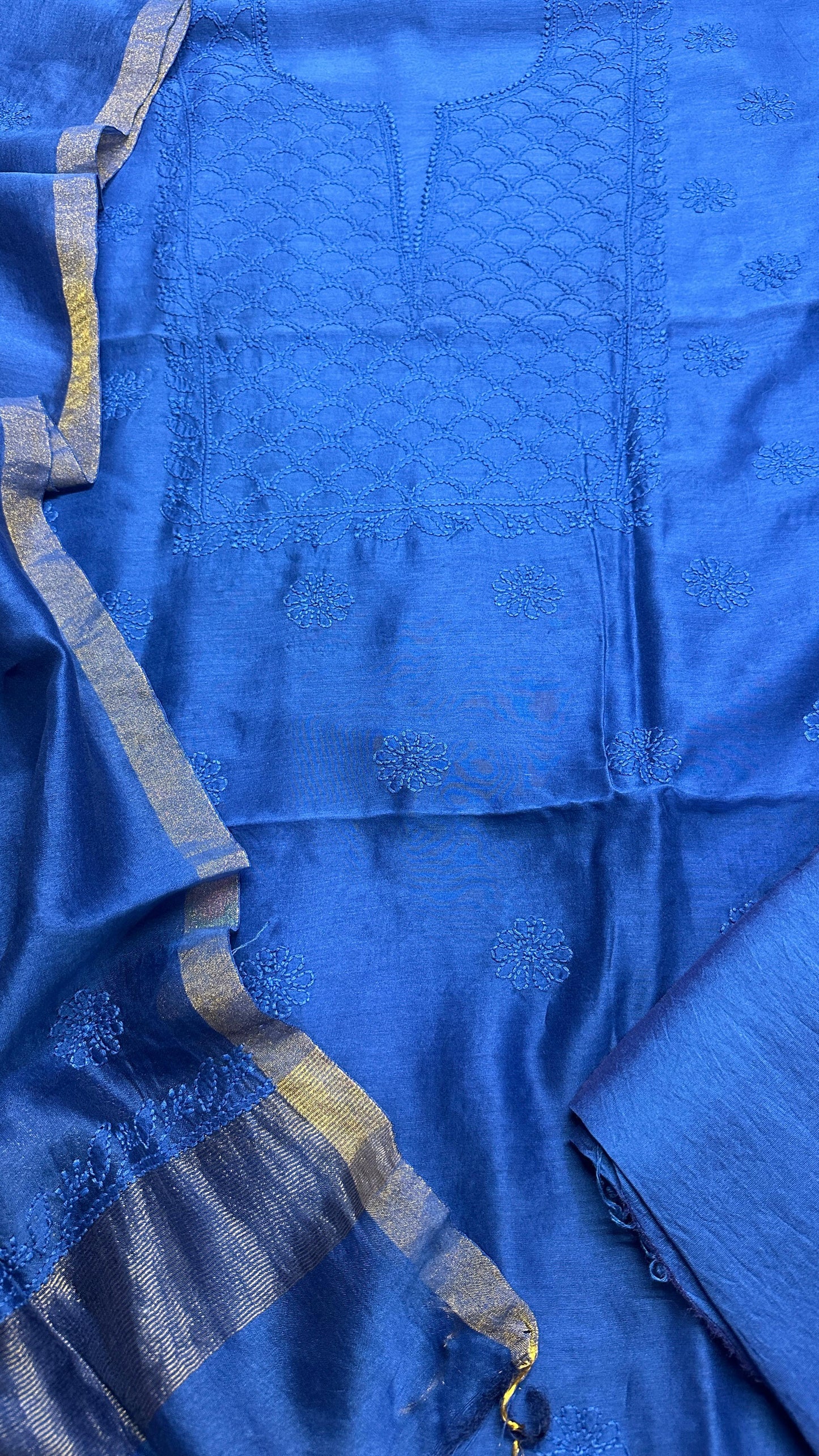 Pure Chanderi Silk Set