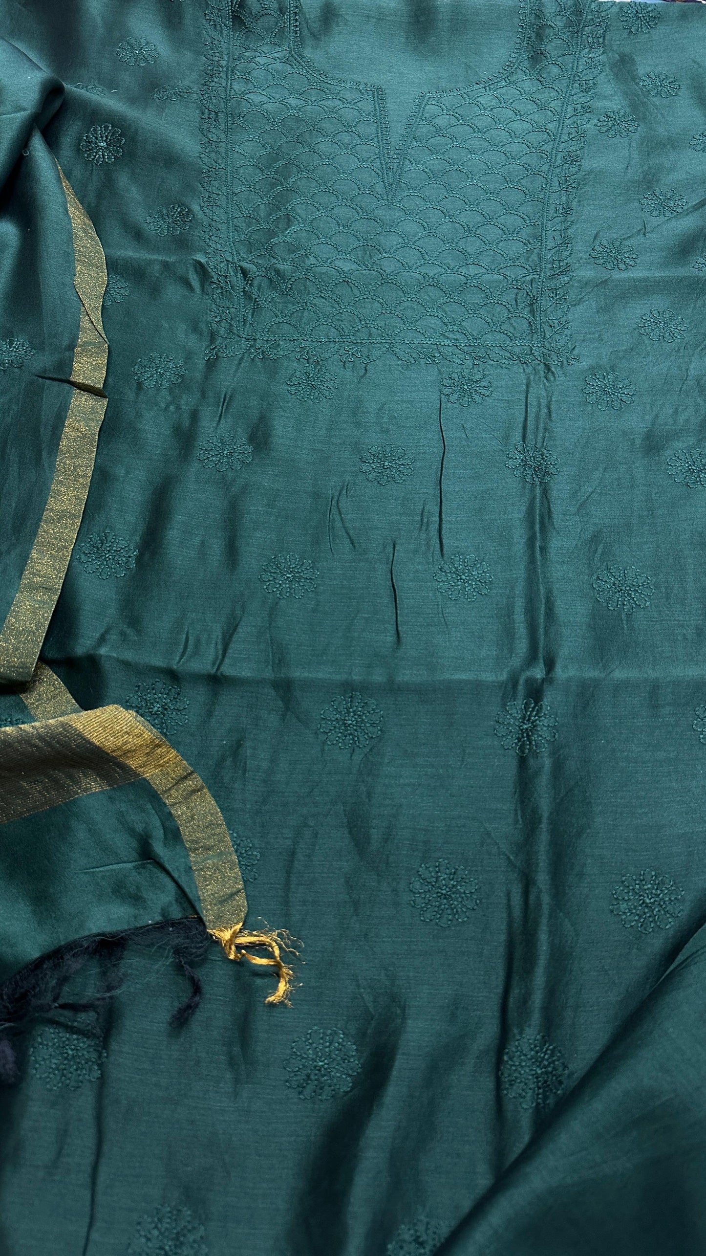 Pure Chanderi Silk Set