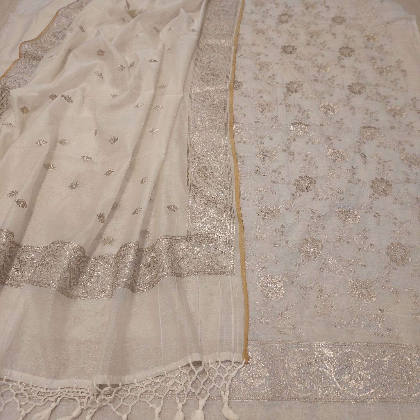 Mul Chanderi Banarsi Suit