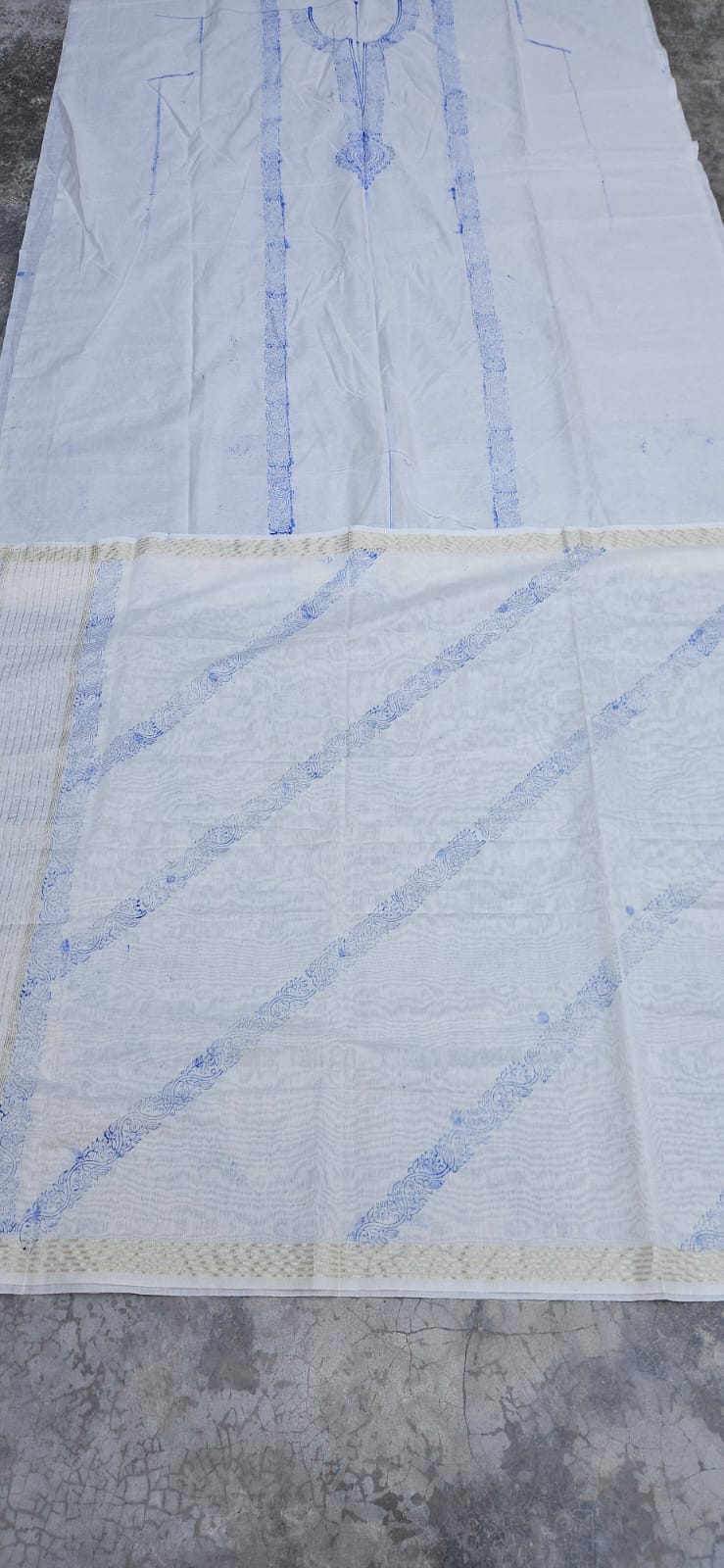 Mul Chanderi Bail Suit