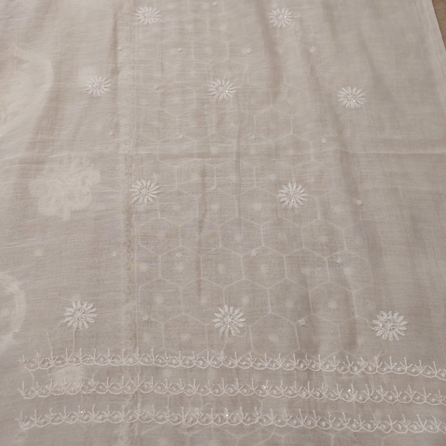 Mul Chanderi Chikankari Suit