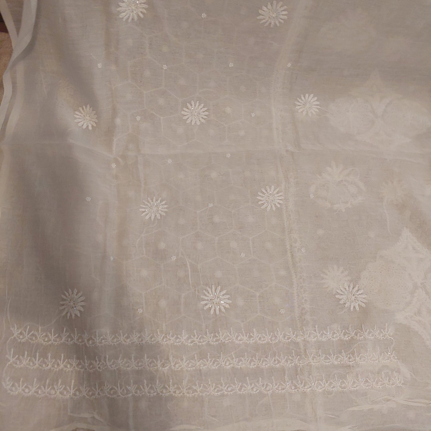 Mul Chanderi Chikankari