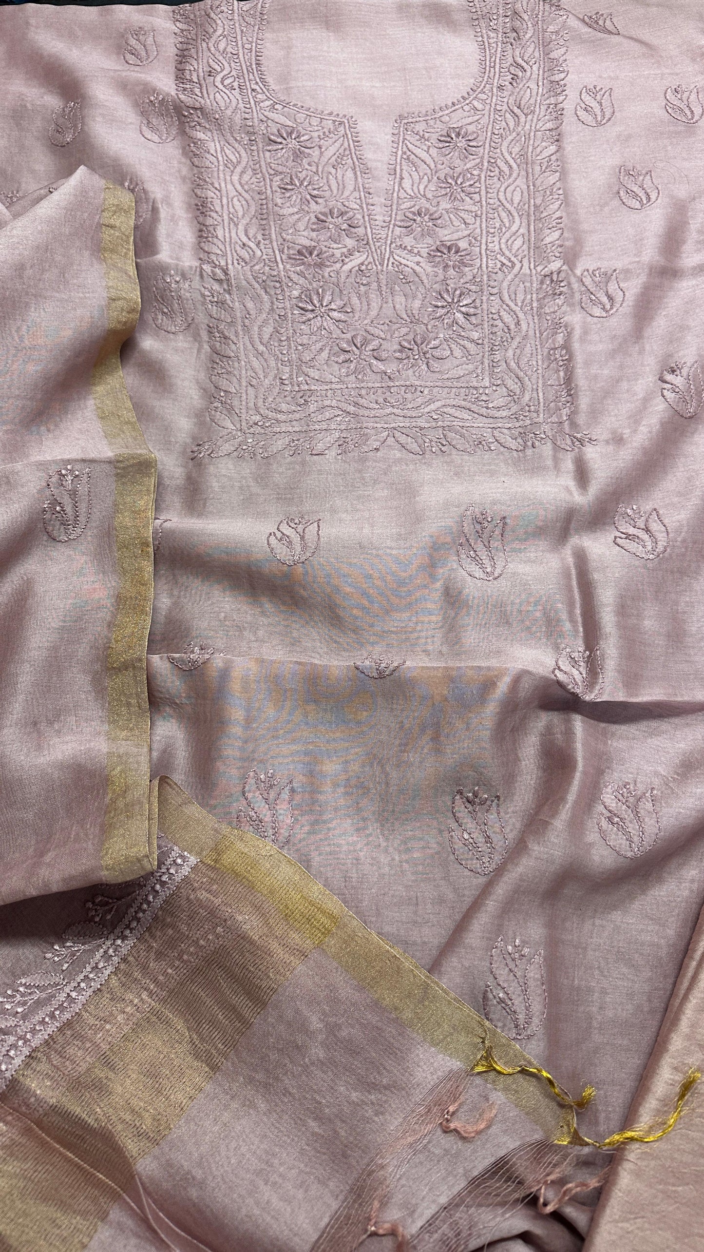 Pure Chanderi Silk Set