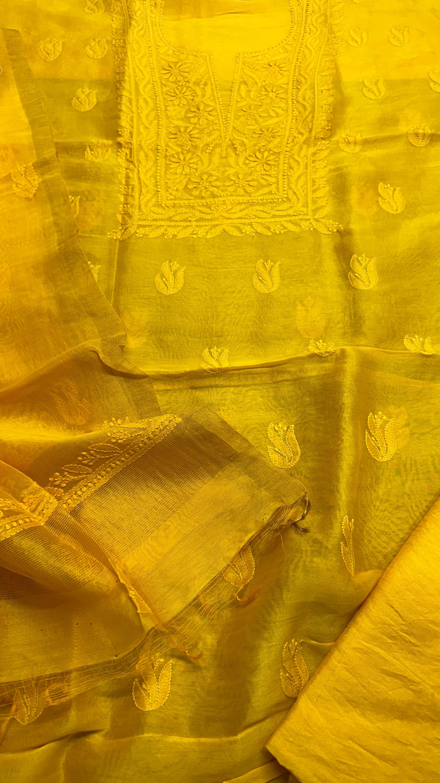 Pure Chanderi Silk Set