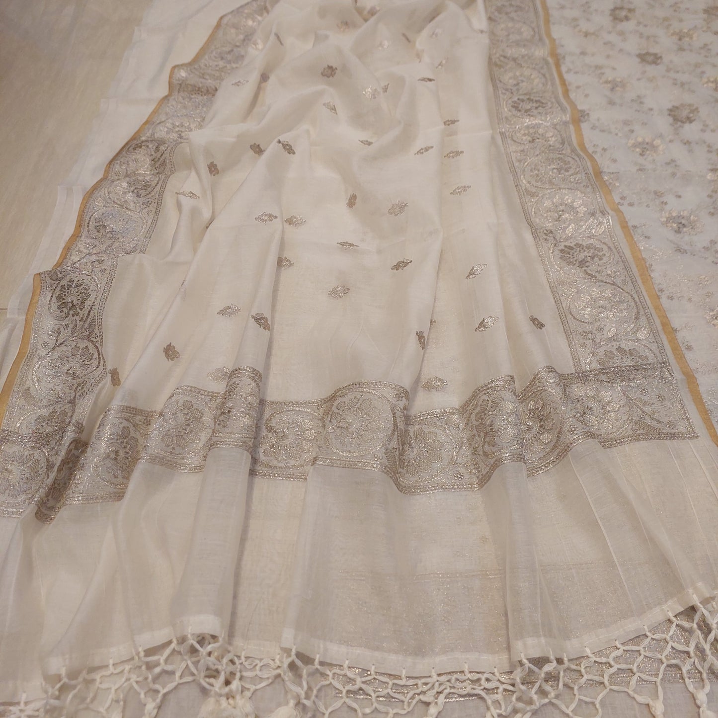 Mul Chanderi Banarsi Suit