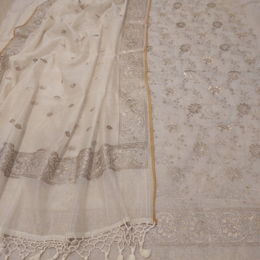 Mul Chanderi Banarsi Suit