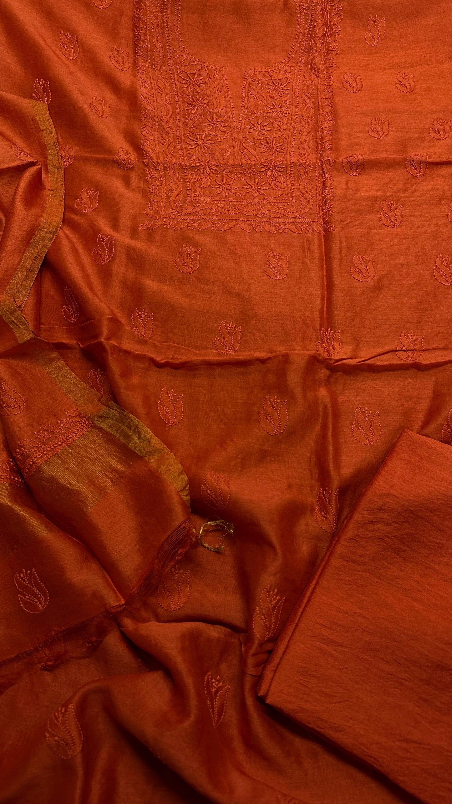Pure Chanderi Silk Set