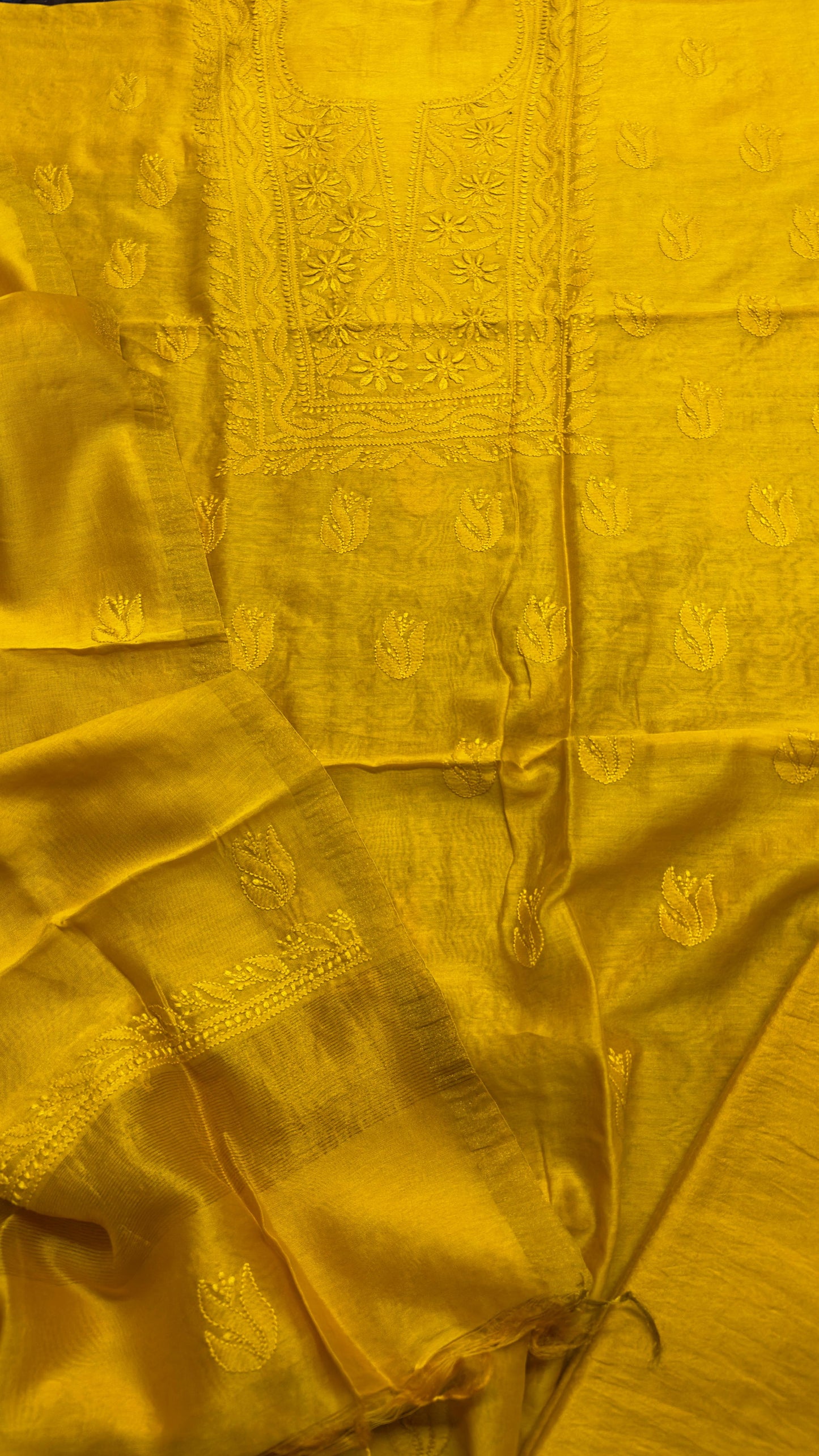 Pure Chanderi Silk Set