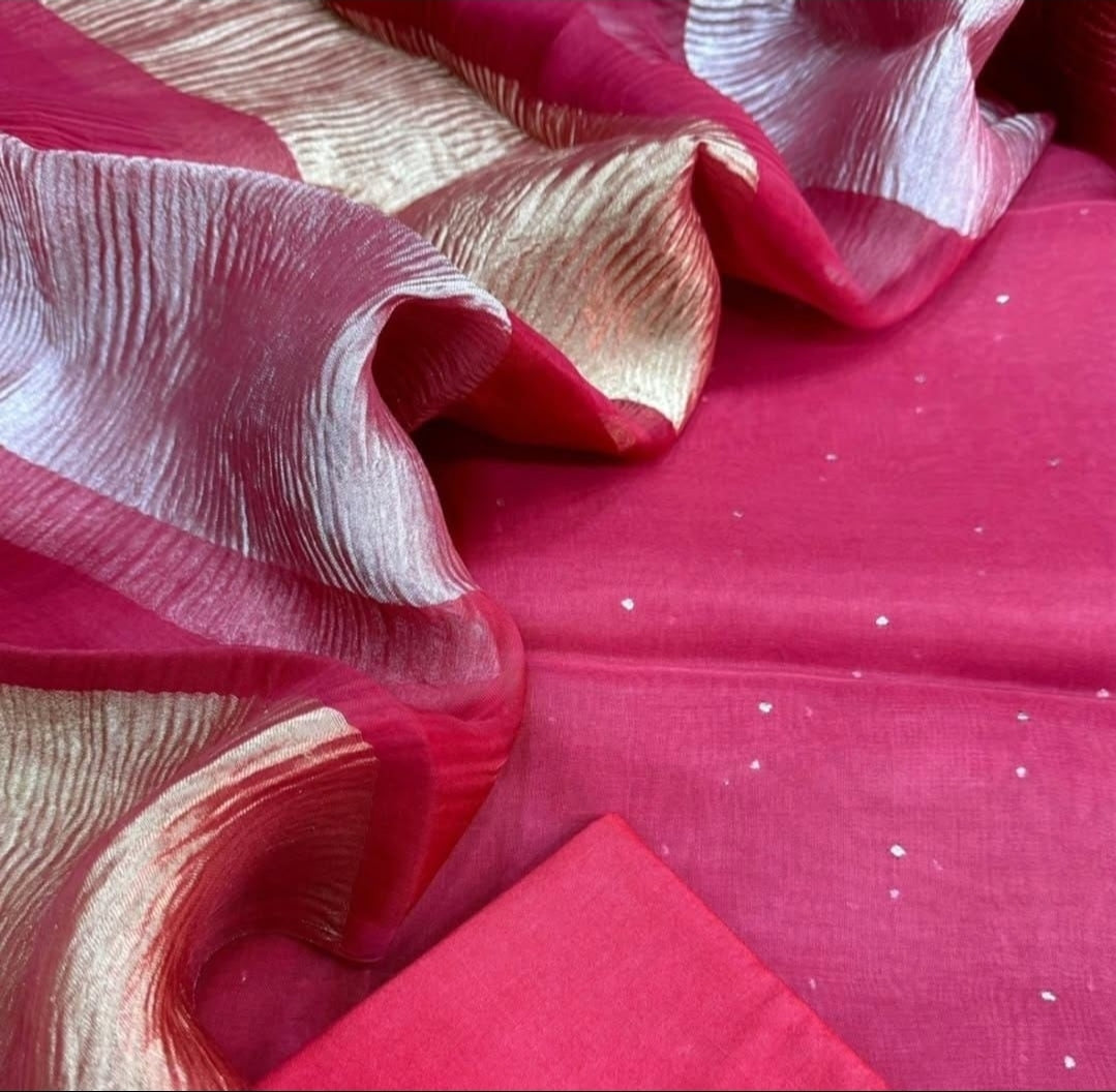 Banarsi Chanderi Organza Set